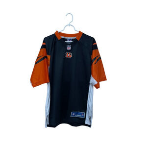 NFL Pro Line Mens Medium Black Cincinnati Bengals Blank Jersey Polyester NWT
